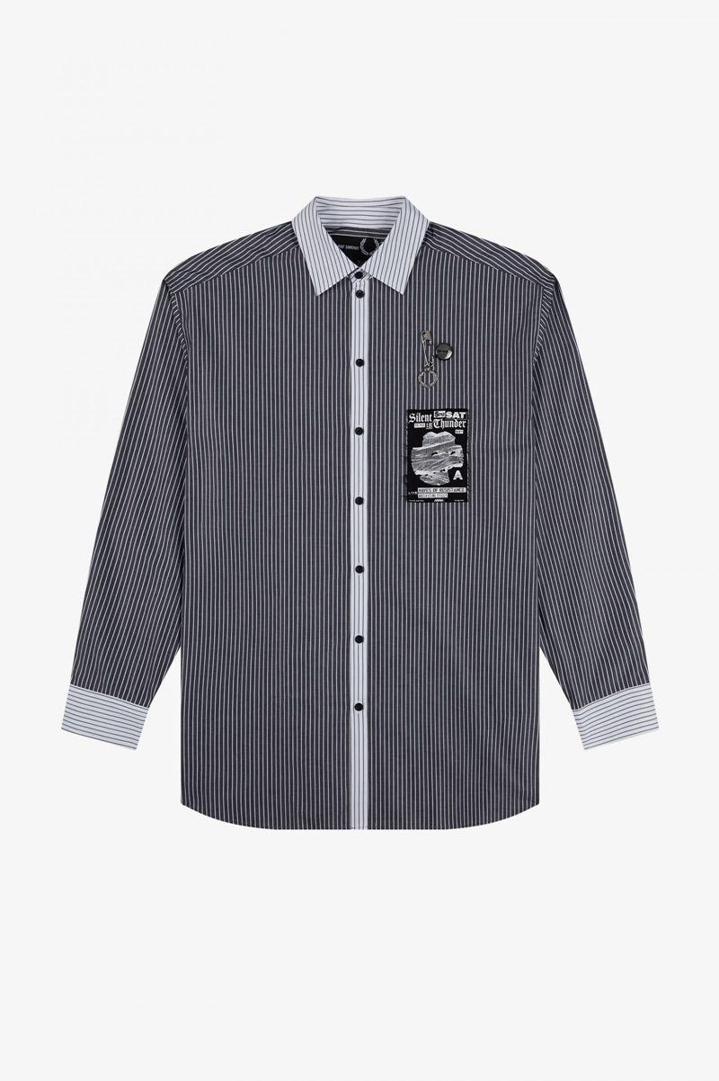 Black Fred Perry SM1957 Men's Shirts | PH 1529XYUF